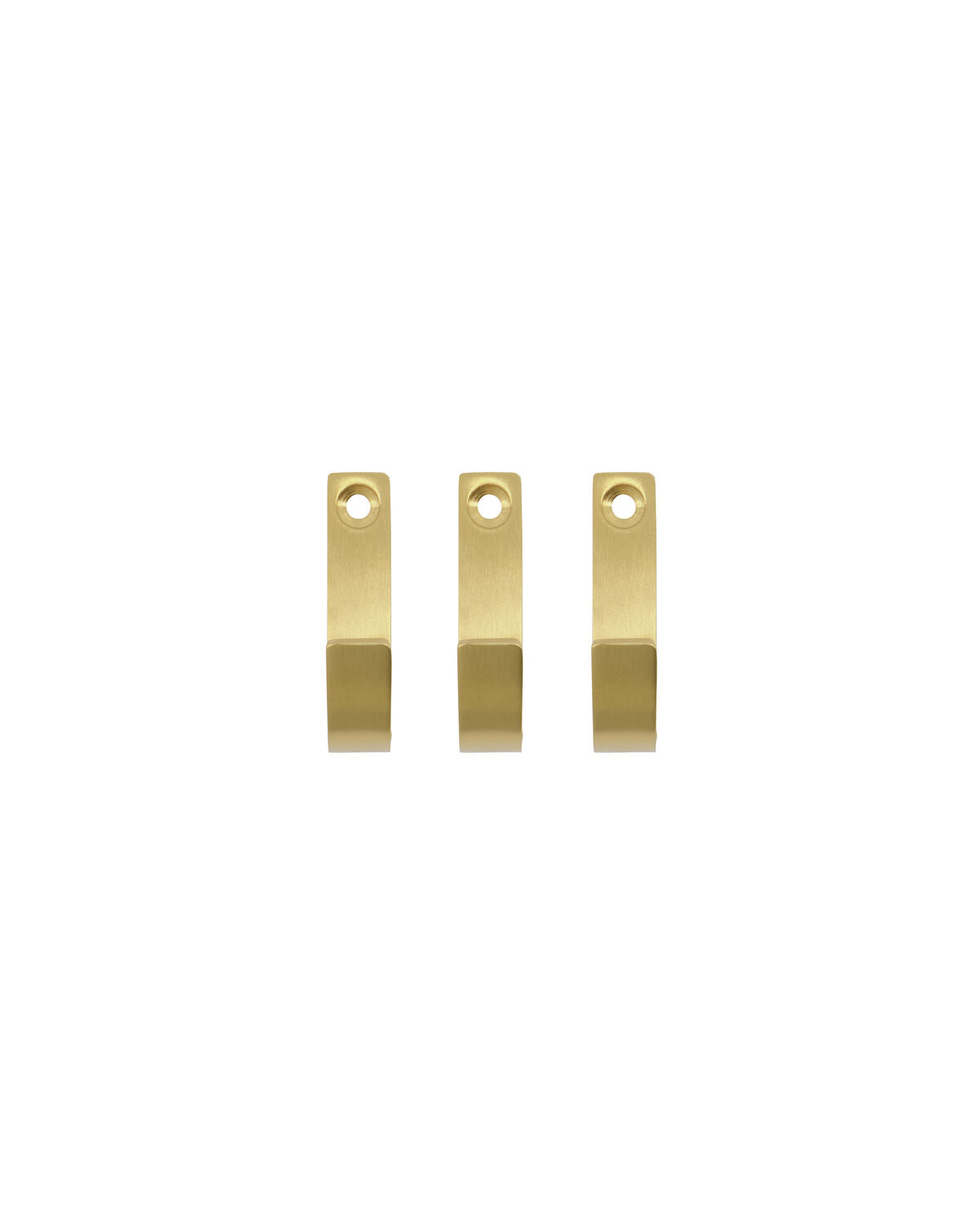 Colgador Dorado Cepillado. Set de 3 unidades | Meraki