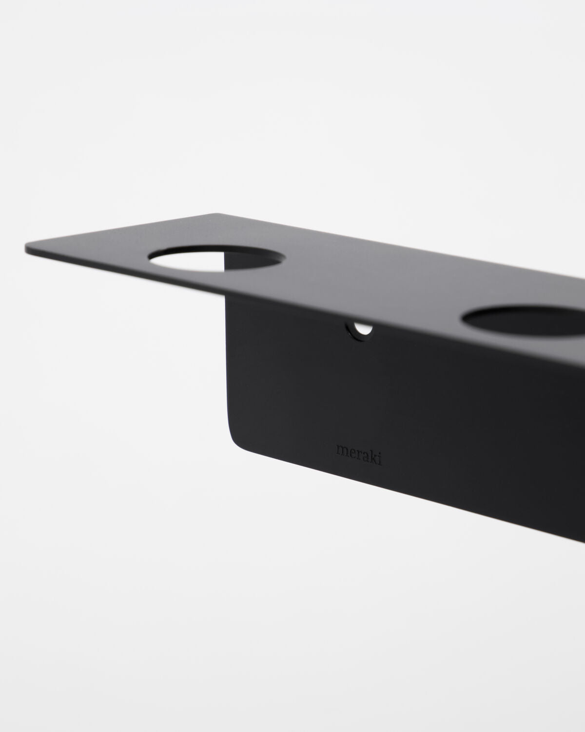 Soporte botes con ganchos negro | Meraki