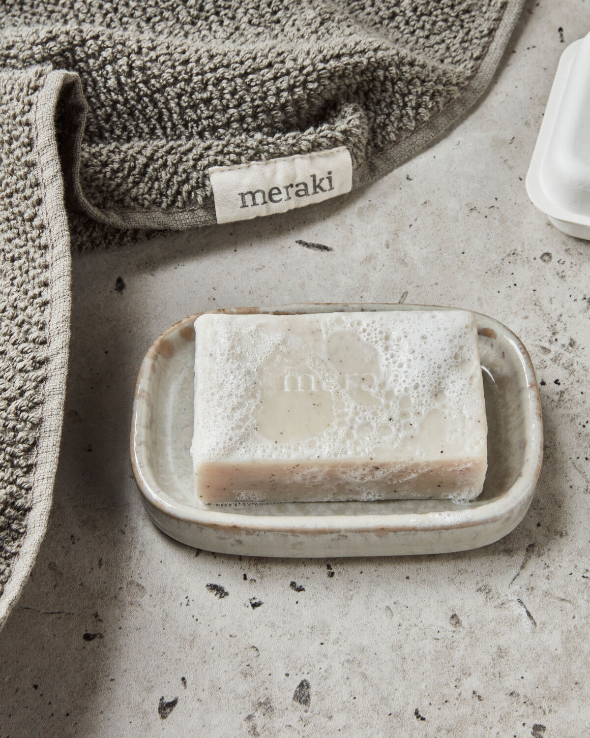 Pastilla Jabón Exfoliante Sésamo 100 gr  | Meraki
