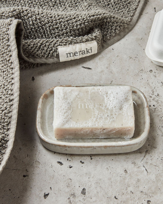 Pastilla Jabón Exfoliante Sésamo 100 gr  | Meraki