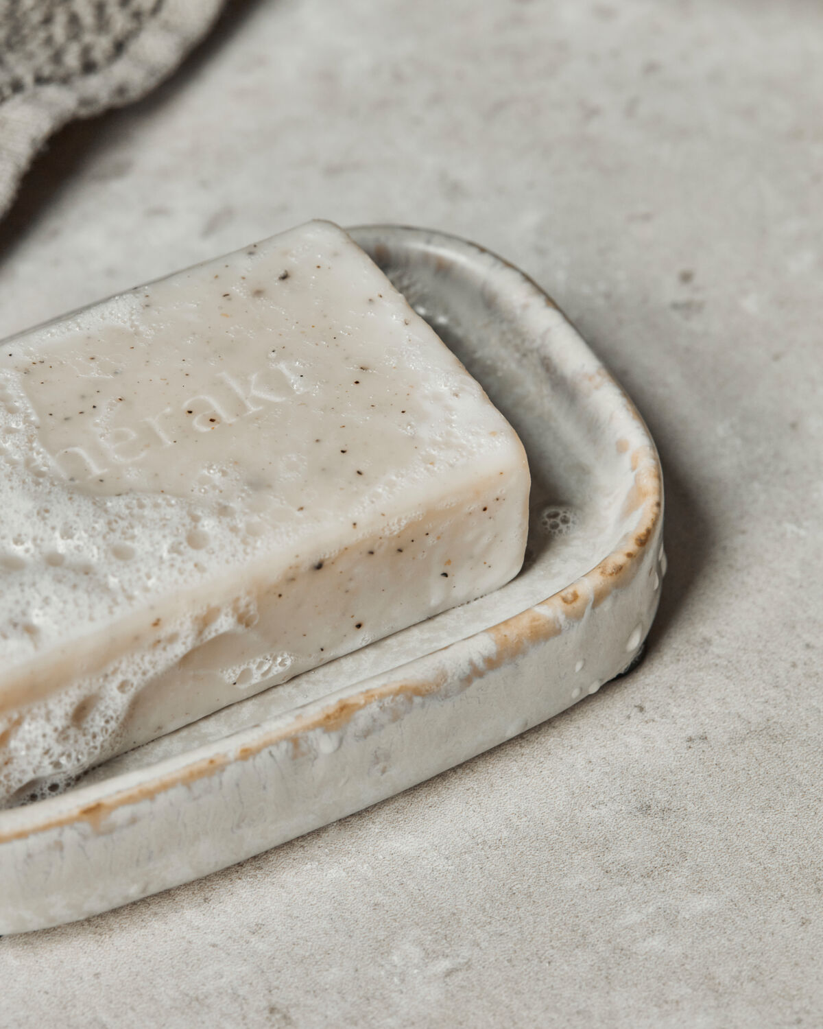 Pastilla Jabón Exfoliante Sésamo 100 gr  | Meraki