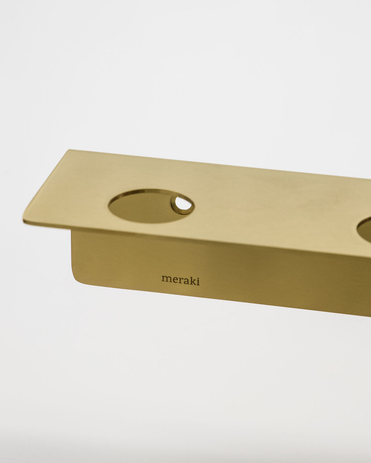 Soporte botes con ganchos dorado | Meraki