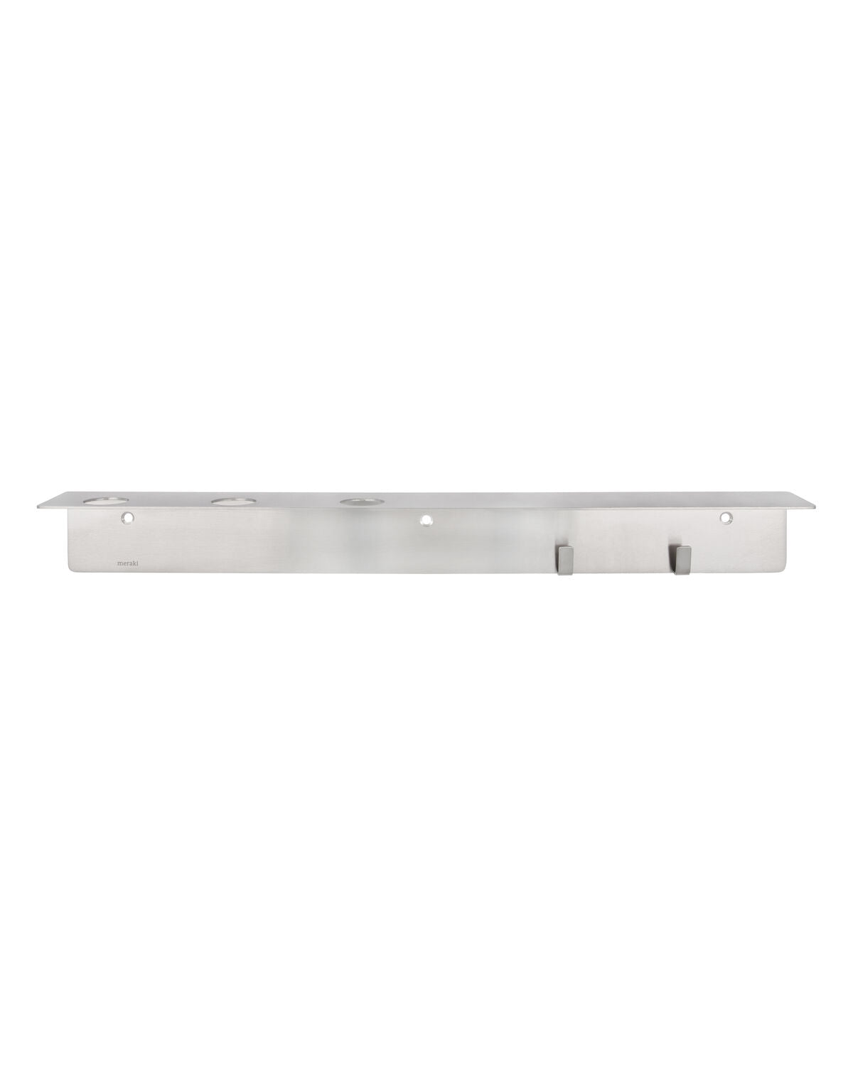 Soporte botes con ganchos plateado | Meraki