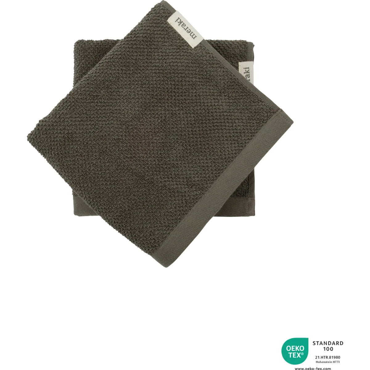 Toallas Gris Oscuro Pack 2 unid | Meraki